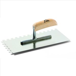 Gletiera dintata din otel inoxidabil maner lemn STAN KARO 28 x 13cm