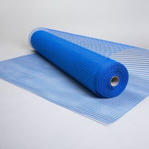 Plasa fibra de sticla albastra pentru tencuieli,110gr/mp latime 1m
