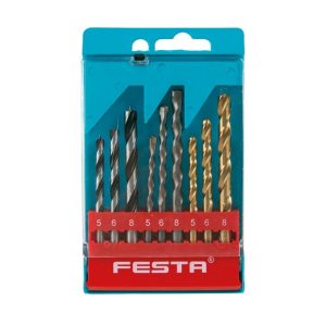 Set 9 bucati burghie lemn, metal, zidarie, DIN338