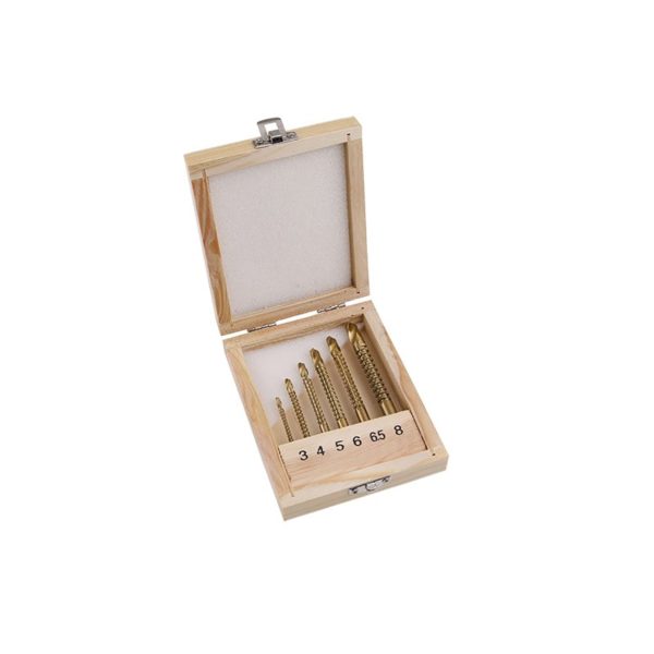 Set burghie frezare TITAN HSS 6 buc
